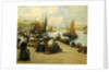 On the Quai, Audierne by Fernand Legout-Gerard