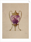 Design for a mounted Art Nouveau glass brule-parfum, House of Carl Faberge by School European