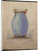 Design for an oviform blue vase, House of Carl Faberge by School European