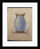 Design for an oviform blue vase, House of Carl Faberge by School European