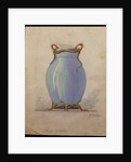 Design for an oviform blue vase, House of Carl Faberge by School European