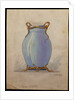 Design for an oviform blue vase, House of Carl Faberge by School European