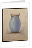 Design for an oviform blue vase, House of Carl Faberge by School European