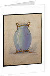 Design for an oviform blue vase, House of Carl Faberge by School European
