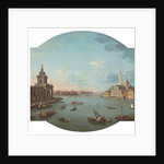 View of San Giorgio Maggiore, Venice, with the Punta della Dogana in the foreground by Antonio Joli