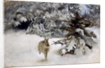 A Hare in the Snow, 1927 by Bruno Andreas Liljefors
