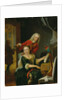 Portrait of a gentleman and his wife making music in an interior by Philip van Dijk