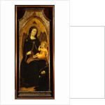 Madonna and Child with donor, panel from the high altar of SS. Domenico e Giacomo, Bevagna, 1416 by Benedetto di Bindo