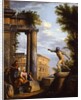 Capricci of Classical ruins with philosophers discoursing by Giovanni Paolo Pannini or Panini