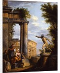 Capricci of Classical ruins with philosophers discoursing by Giovanni Paolo Pannini or Panini