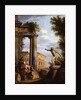 Capricci of Classical ruins with philosophers discoursing by Giovanni Paolo Pannini or Panini