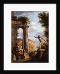 Capricci of Classical ruins with philosophers discoursing by Giovanni Paolo Pannini or Panini
