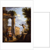 Capricci of Classical ruins with philosophers discoursing by Giovanni Paolo Pannini or Panini