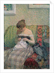 Woman Sewing by Henri Lebasque