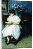 Reading in the Parlor, by School American