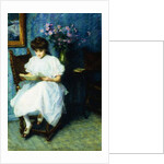 Reading in the Parlor, by School American