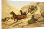 Attack on the Stagecoach by Herman Wendleborg Hansen
