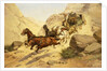 Attack on the Stagecoach by Herman Wendleborg Hansen