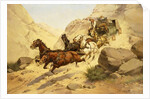 Attack on the Stagecoach by Herman Wendleborg Hansen