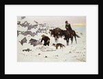 The Frozen Sheepherder, 1900 by Frederic Remington