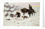 The Frozen Sheepherder, 1900 by Frederic Remington