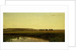 A Wagon Train on the Plains, Platte River by Thomas Worthington Whittredge