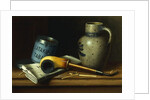 Still Life with Pipe and Tobacco by William Michael Harnett