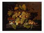Still Life with Fruit, 1854 by Severin Roesen