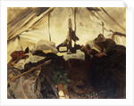 Inside a Tent in the Canadian Rockies, 1916 by John Singer Sargent