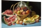 Melons, Peaches and Grapes by John F. Francis