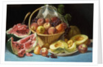 Melons, Peaches and Grapes by John F. Francis