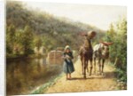 On the Towpath by Edward Lamson Henry
