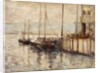 Fishing Boat in a Harbor by John Henry Twachtman