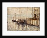 Fishing Boat in a Harbor by John Henry Twachtman