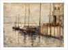 Fishing Boat in a Harbor by John Henry Twachtman