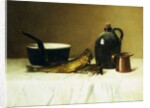 Still life with Herring, Pot, Jug and Measure, 1908 by Milne Ramsey