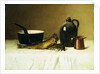 Still life with Herring, Pot, Jug and Measure, 1908 by Milne Ramsey