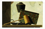 Still life with Notebook and Pipe by John Frederick Peto