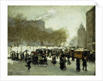 A Wintry Day in the City by School American