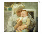 The Baby's Bottle by Robert William Vonnoh