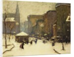 Park Street Church in Snow, 1913 by Arthur Clifton Goodwin