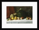 Tabletop Still Life of Fruit, 1882 by George Hetzel