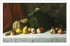 Tabletop Still Life of Fruit, 1882 by George Hetzel