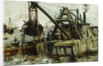 Dredging in the East River by John Henry Twachtman