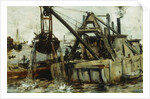 Dredging in the East River by John Henry Twachtman
