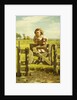 Young Girl Swinging on a Gate by John George Brown