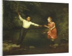 Stepping Stones over the Creek by John George Brown