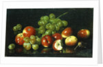 Still Life with Crabapples and Grapes by Joseph Decker