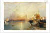 Sunset, Venice; Santa Maria and the Ducal Palace, 1902 by Thomas Moran