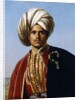 Portrait of an Ottoman Prince, Half Length, in Red and Gold by Francois Henri Alexandre La Fond